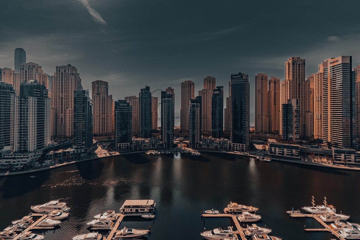 Dubai waterfront skyline